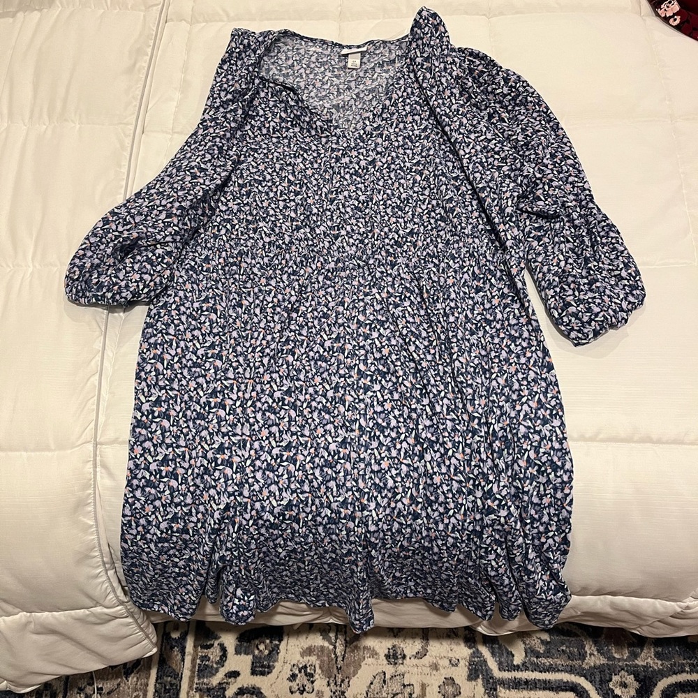 Blue/purple flowered dress